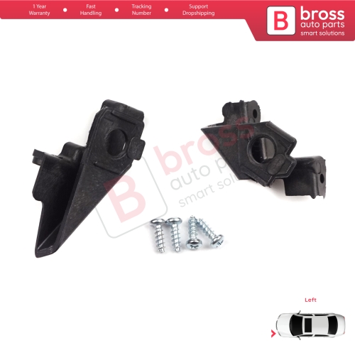 Headlight Holder Mount Repair Bracket Tab Set Left Side for VW Polo MK5 6R 6C 61 2009-2016 6R0998225