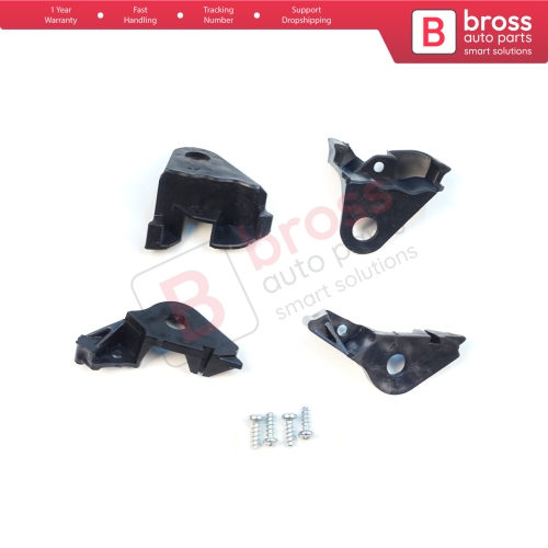 Headlight Holder Mount Repair Bracket Tab Set Left Right Side for Citroen C4 MK1 LC Coupe MK1 THE 2004-2010 621283 621284