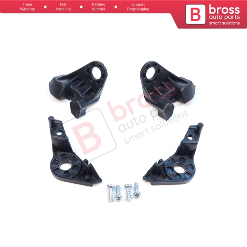 Headlight Holder Mount Repair Bracket Tab Set Left Right Side for Citroen C4 MK1 LC Coupe MK1 THE 2004-2010 621283 621284
