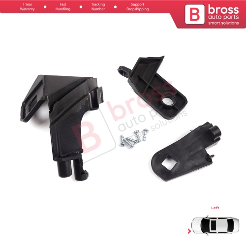 Headlight Holder Mount Repair Bracket Tab Set Left Side for Fiat Doblo MK2 263 2010-2014 Pre-Facelift 51810672