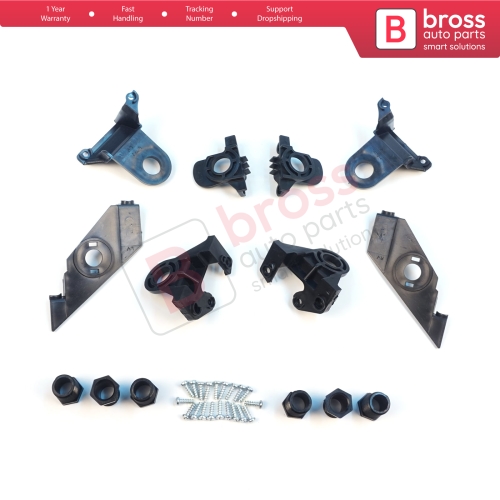 Headlight Holder Mount Repair Bracket Tab Set Left Right Side for VW Passat 3C B7 362 365 2011-2014 3AA998225 3AA998226