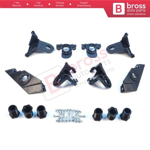 Headlight Holder Mount Repair Bracket Tab Set Left Right Side for VW Passat 3C B7 362 365 2011-2014 3AA998225 3AA998226