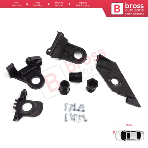 Headlight Holder Mount Repair Bracket Tab Set Right Side for VW Passat 3C B7 362 365 2011-2014 3AA998226