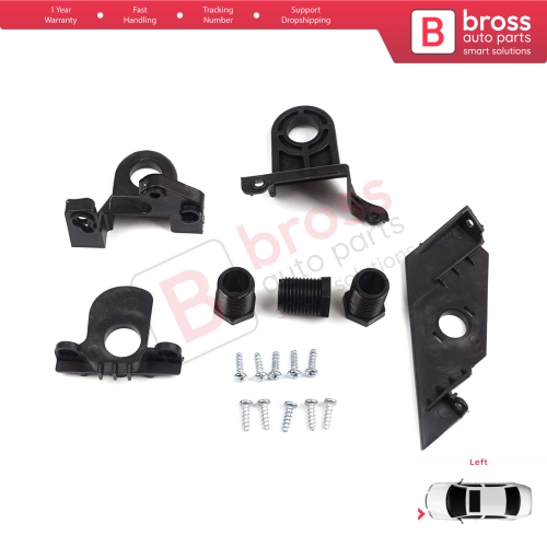 Headlight Holder Mount Repair Bracket Tab Set Left Side for VW Passat 3C B7 362 365 4Motion Sedan Variant 2011-2014 3AA998225