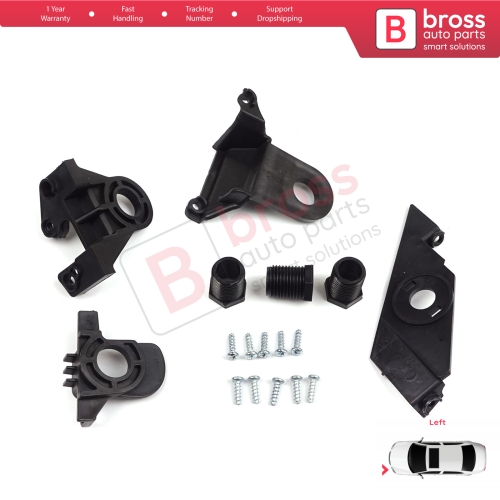 Headlight Holder Mount Repair Bracket Tab Set Left Side for VW Passat 3C B7 362 365 4Motion Sedan Variant 2011-2014 3AA998225