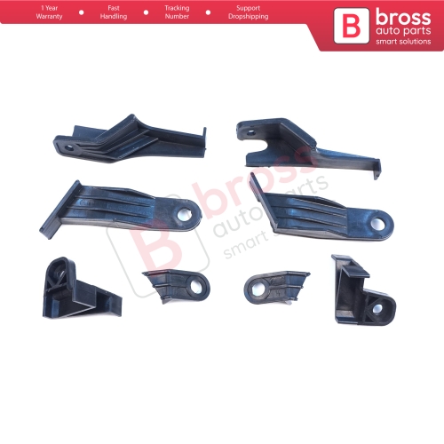 Headlight Holder Mount Repair Bracket Tab Set Left Right Side for Toyota Corolla MK11 4-Door Sedan 2014-2016 8115002E60 8111002E60