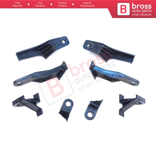 Headlight Holder Mount Repair Bracket Tab Set Left Right Side for Toyota Corolla MK11 4-Door Sedan 2014-2016 8115002E60 8111002E60