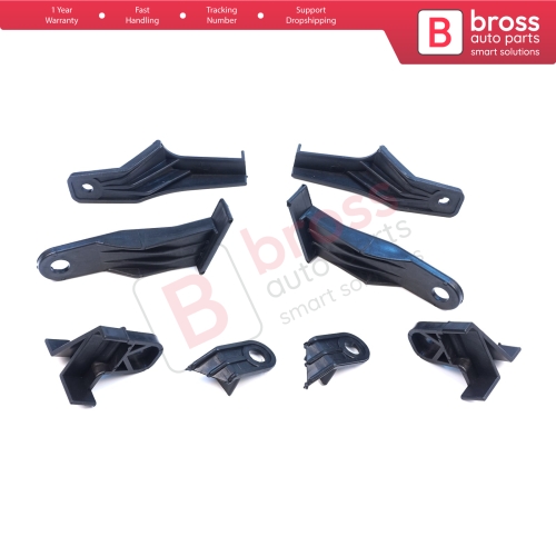 Headlight Holder Mount Repair Bracket Tab Set Left Right Side for Toyota Corolla MK11 4-Door Sedan 2014-2016 8115002E60 8111002E60