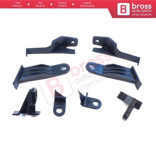 Headlight Holder Mount Repair Bracket Tab Set Left Right Side for Toyota Corolla MK11 4-Door Sedan 2014-2016 8115002E60 8111002E60