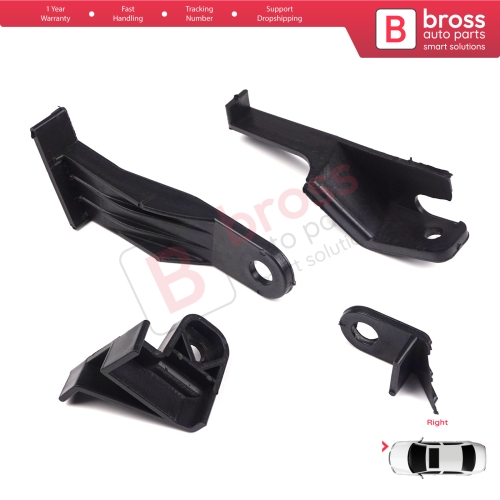 Headlight Holder Mount Repair Bracket Tab Set Right Side for Toyota Corolla MK11 4-Door Sedan 2014-2016 8111002E60