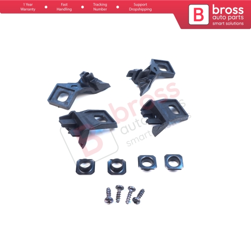 Headlight Holder Mount Repair Bracket Tab Set Left Right Side for VW Polo MK3 MK4 6N 9N 1994-2008 6Q0998225 6Q0998226