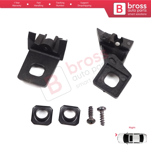 Headlight Holder Mount Repair Bracket Tab Set Right Side for VW Polo MK3 MK4 6N 9N 1994-2008 6Q0998226