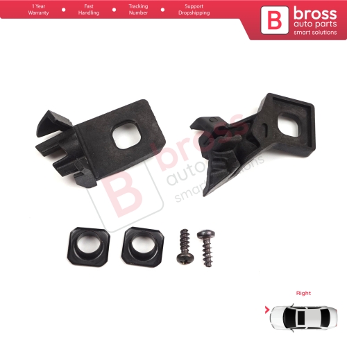 Headlight Holder Mount Repair Bracket Tab Set Right Side for VW Polo MK3 MK4 6N 9N 1994-2008 6Q0998226
