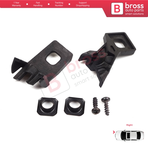 Headlight Holder Mount Repair Bracket Tab Set Right Side for VW Polo MK3 MK4 6N 9N 1994-2008 6Q0998226