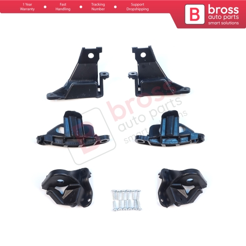 Headlight Holder Mount Repair Bracket Tab Set Left Right Side for Peugeot 308 MK1 HB SW CC RCZ 408 T7 6212E3 6212E4