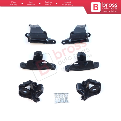 Headlight Holder Mount Repair Bracket Tab Set Left Right Side for Peugeot 308 MK1 HB SW CC RCZ 408 T7 6212E3 6212E4