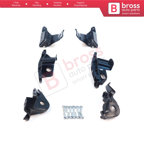 Headlight Holder Mount Repair Bracket Tab Set Left Right Side for Peugeot 308 MK1 HB SW CC RCZ 408 T7 6212E3 6212E4