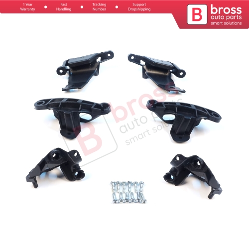 Headlight Holder Mount Repair Bracket Tab Set Left Right Side for Peugeot 308 MK1 HB SW CC RCZ 408 T7 6212E3 6212E4