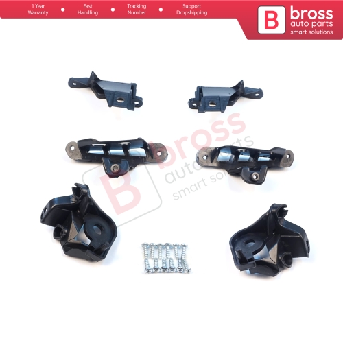 Headlight Holder Mount Repair Bracket Tab Set Left Right Side for Peugeot 308 MK1 HB SW CC RCZ 408 T7 6212E3 6212E4