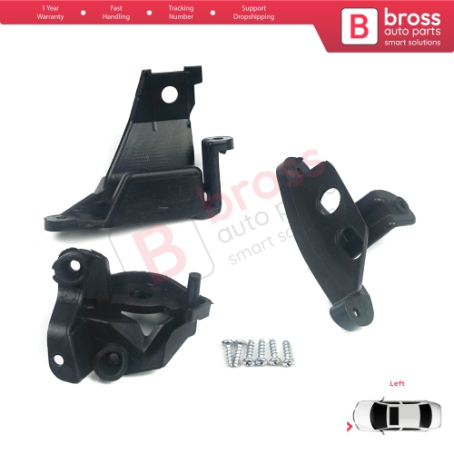 Headlight Holder Mount Repair Bracket Tab Set Left Side for Peugeot 308 MK1 HB SW CC RCZ 408 T7 6212E3