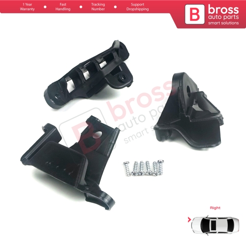 Headlight Holder Mount Repair Bracket Tab Set Right Side for Peugeot 308 MK1 HB SW CC RCZ 408 T7 6212E4