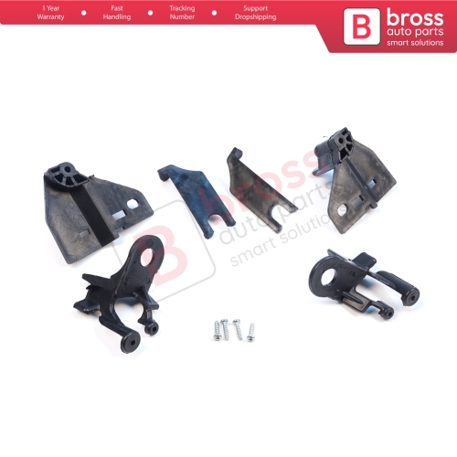 Headlight Holder Mount Repair Bracket Tab Set Left Right Side for Renault Clio MK4 BH KH Estate HB Van 2012-2020 260603442R 260106624R