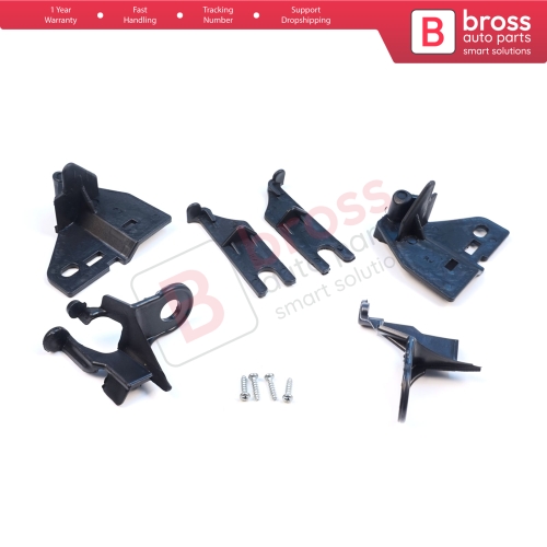 Headlight Holder Mount Repair Bracket Tab Set Left Right Side for Renault Clio MK4 BH KH Estate HB Van 2012-2020 260603442R 260106624R