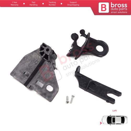 Headlight Holder Mount Repair Bracket Tab Set Left Side for Renault Clio MK4 BH KH Estate HB Van 2012-2020 260603442R