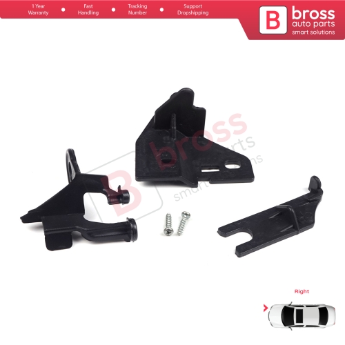 Headlight Holder Mount Repair Bracket Tab Set Right Side for Renault Clio MK4 BH KH Estate HB Van 2012-2020 260106624R