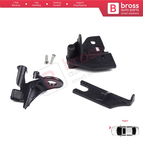 Headlight Holder Mount Repair Bracket Tab Set Right Side for Renault Clio MK4 BH KH Estate HB Van 2012-2020 260106624R