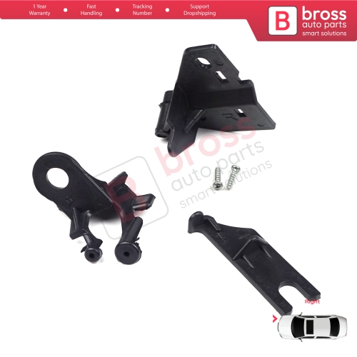 Headlight Holder Mount Repair Bracket Tab Set Right Side for Renault Clio MK4 BH KH Estate HB Van 2012-2020 260106624R