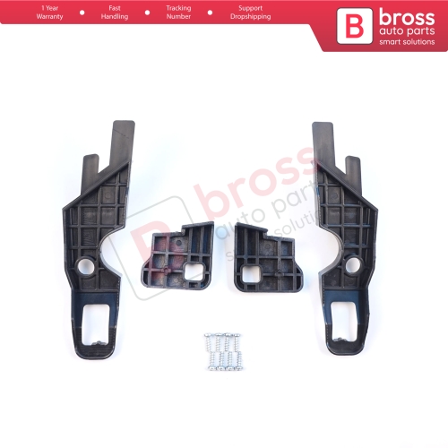 Headlight Holder Mount Repair Bracket Tab Set Left Right Side for Peugeot 301 2012-2017 Pre-Facelift 9675139480 9675138980