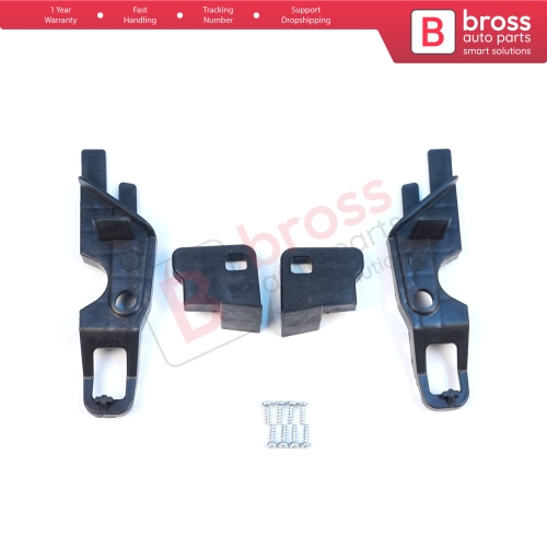 Headlight Holder Mount Repair Bracket Tab Set Left Right Side for Peugeot 301 2012-2017 Pre-Facelift 9675139480 9675138980