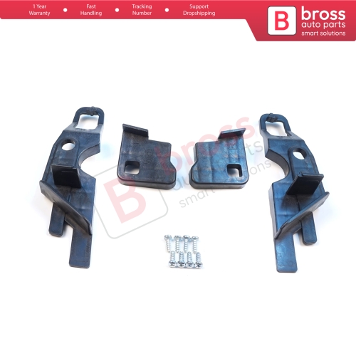 Headlight Holder Mount Repair Bracket Tab Set Left Right Side for Peugeot 301 2012-2017 Pre-Facelift 9675139480 9675138980