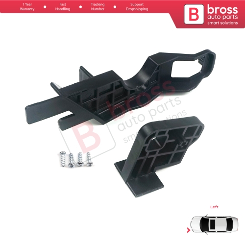 Headlight Holder Mount Repair Bracket Tab Set Left Side for Peugeot 301 2012-2017 Pre-Facelift 9675139480