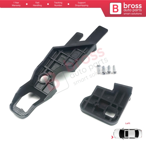Headlight Holder Mount Repair Bracket Tab Set Left Side for Peugeot 301 2012-2017 Pre-Facelift 9675139480