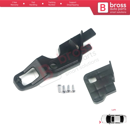 Headlight Holder Mount Repair Bracket Tab Set Left Side for Peugeot 301 2012-2017 Pre-Facelift 9675139480