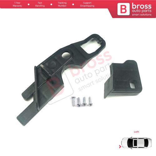 Headlight Holder Mount Repair Bracket Tab Set Left Side for Peugeot 301 2012-2017 Pre-Facelift 9675139480