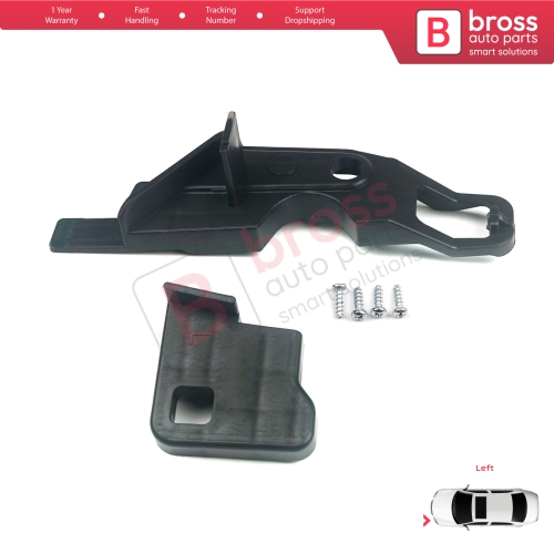 Headlight Holder Mount Repair Bracket Tab Set Left Side for Peugeot 301 2012-2017 Pre-Facelift 9675139480
