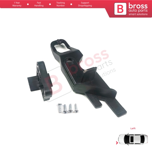Headlight Holder Mount Repair Bracket Tab Set Left Side for Peugeot 301 2012-2017 Pre-Facelift 9675139480