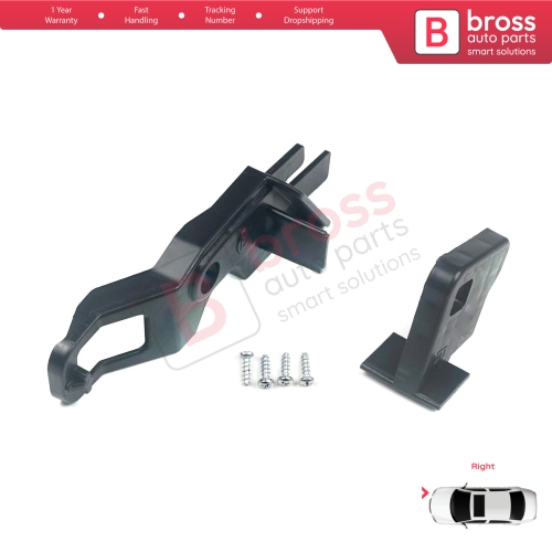 Headlight Holder Mount Repair Bracket Tab Set Right Side for Peugeot 301 2012-2017 Pre-Facelift 9675138980