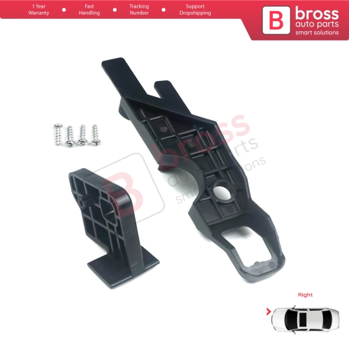 Headlight Holder Mount Repair Bracket Tab Set Right Side for Peugeot 301 2012-2017 Pre-Facelift 9675138980