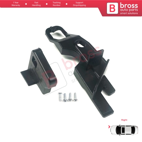 Headlight Holder Mount Repair Bracket Tab Set Right Side for Peugeot 301 2012-2017 Pre-Facelift 9675138980