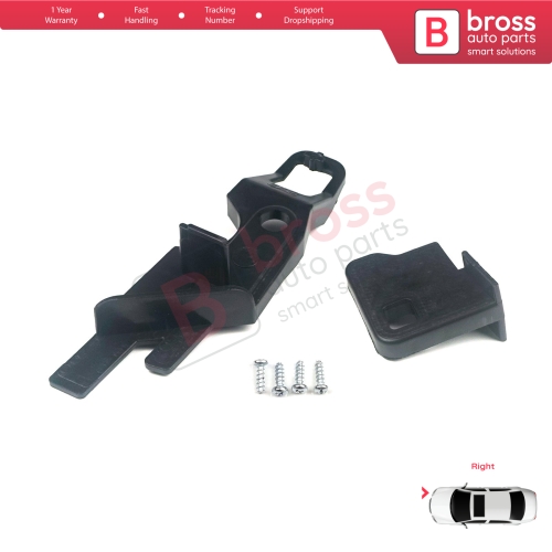 Headlight Holder Mount Repair Bracket Tab Set Right Side for Peugeot 301 2012-2017 Pre-Facelift 9675138980