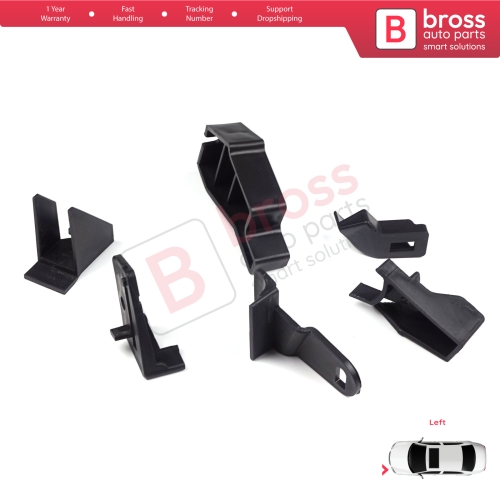 Headlight Holder Mount Repair Bracket Tab Set Left Side for Nissan Qashqai MK2 J11 2013-2021 260604EH0A