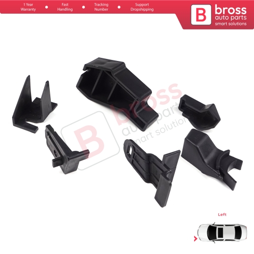 Headlight Holder Mount Repair Bracket Tab Set Left Side for Nissan Qashqai MK2 J11 2013-2021 260604EH0A