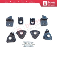 Headlight Holder Mount Repair Bracket Tab Set Left Right Side for VW Caddy MK3 2K 2C Touran MK1 1T3 2010-2015 2K5998225 2K5998226