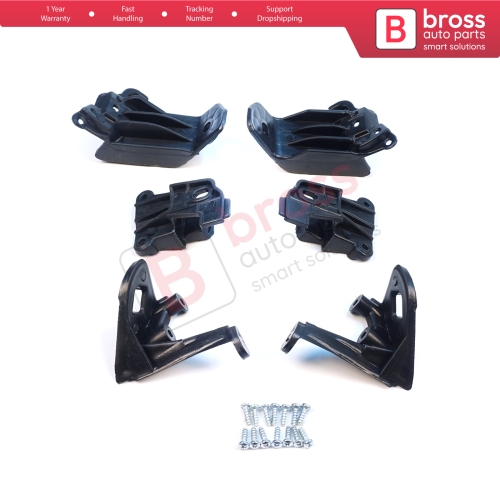 Headlight Holder Mount Repair Bracket Tab Set Left Right Side for Fiat Tipo 356 357 Egea 2015-On 50927927 50927929