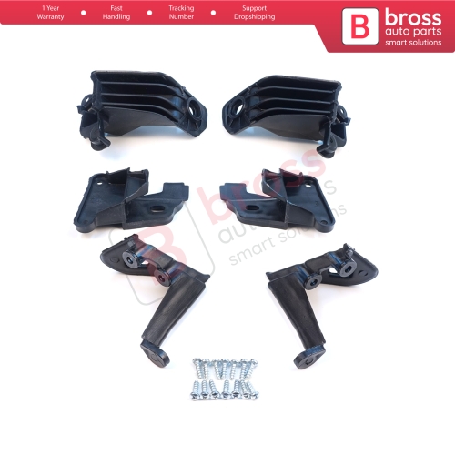 Headlight Holder Mount Repair Bracket Tab Set Left Right Side for Fiat Tipo 356 357 Egea 2015-On 50927927 50927929