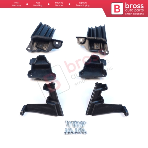 Headlight Holder Mount Repair Bracket Tab Set Left Right Side for Fiat Tipo 356 357 Egea 2015-On 50927927 50927929
